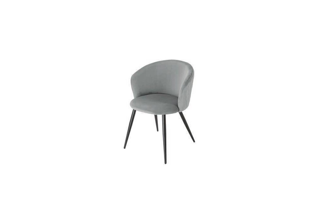 SILLON TERCIOPELO GRIS