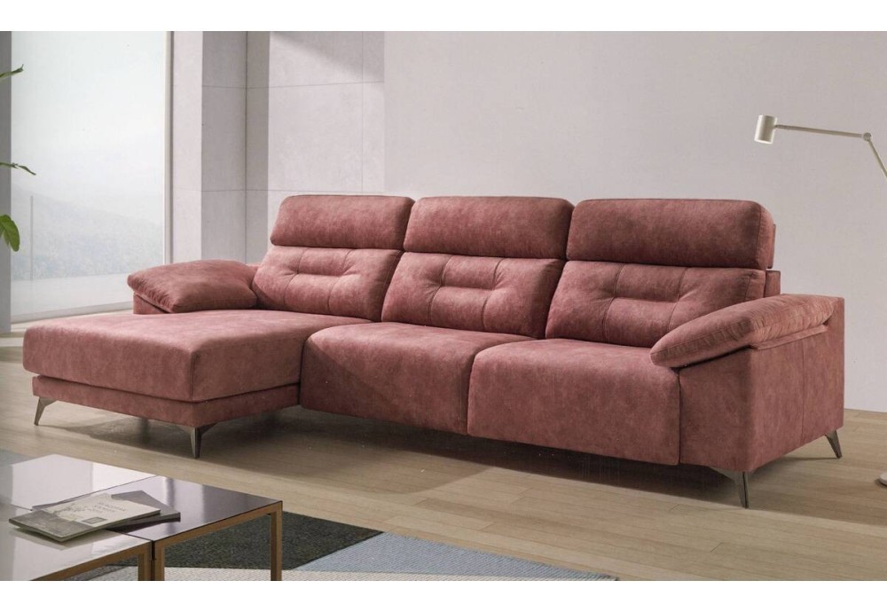 SOFA 3 PLAZAS + CHAISELONGUE V.F.IZQUIERDA TAPIZADO:KAMALA C-13