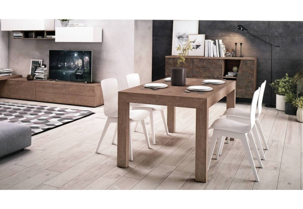 MESA COMEDOR PATA CORREDERA 140*90 CMS COLOR:PERKIN